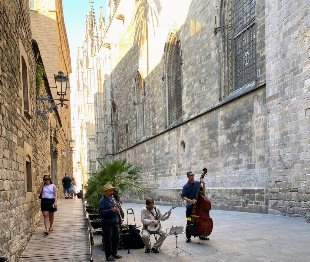 Gothic Quarter in Barcelona Spain