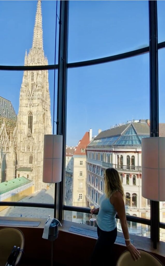 ChaCha at St. Stephen's Cathedral in Vienna, Austria