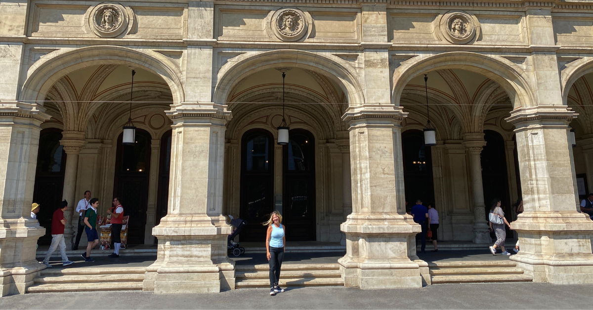 ChaCha at the opera house in Vienna, Austria